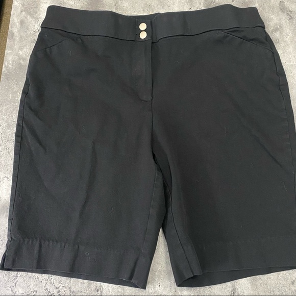 Chico's Pants - Chico’s Black Shorts With Slits On Legs